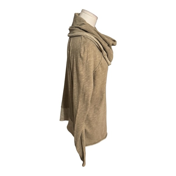 FREE PEOPLE FP Beach Cocoon Cowl Pullover Top Oversized Army Green Size M L - Picture 6 of 9